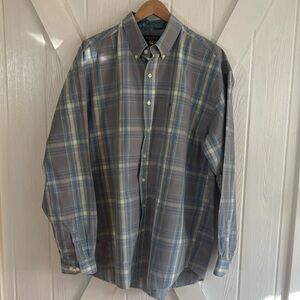 Stetson Blue Plaid Button Down Western Shirt